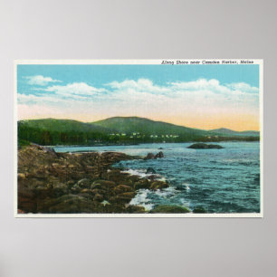 View of the Shore near Camden Harbour Poster