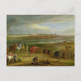 View of the Siege of Dole Postcard