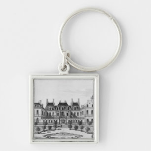View of the Soissons Hotel in Paris Key Ring