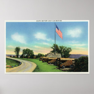 View of the South Battery and Flag Bastion Poster