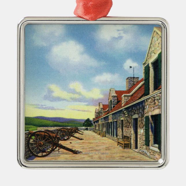 View of the South Platform Metal Ornament (Front)