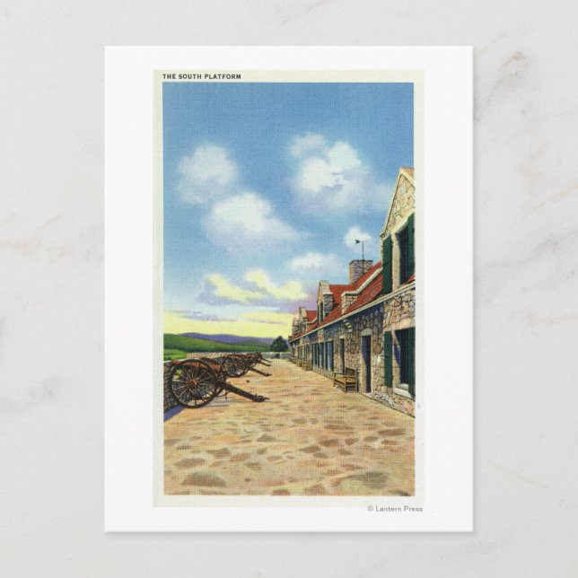 View of the South Platform Postcard (Front)