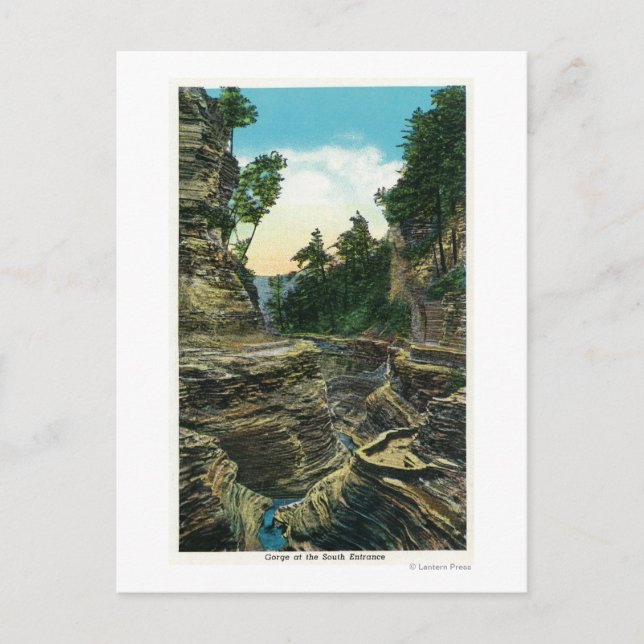 View of the Southern Entrance Gorge Postcard (Front)
