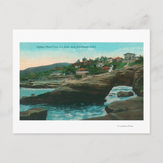 View of the Sphinx Head CaveLa Jolla, CA Postcard (Front)