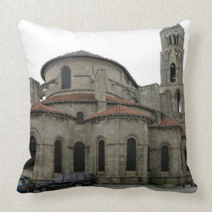 View of the spire of the church (photo) cushion