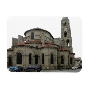 View of the spire of the church (photo) magnet