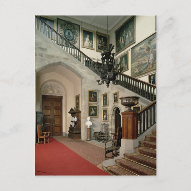 View of the Staircase Hall, 1812-15 Postcard (Front)