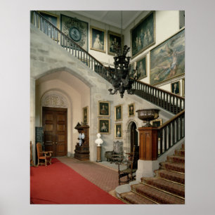 View of the Staircase Hall, 1812-15 Poster