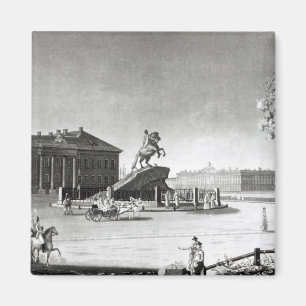 View of the statue of Peter the Great Magnet