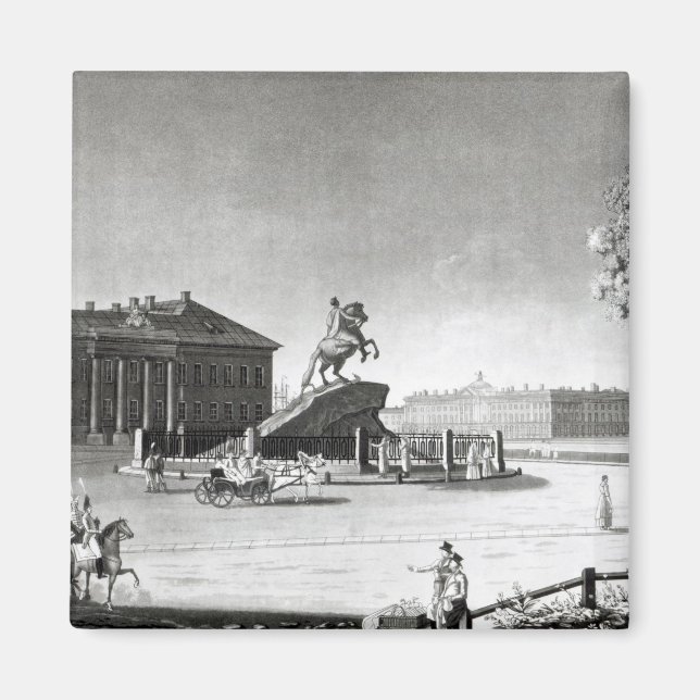 View of the statue of Peter the Great Magnet (Front)