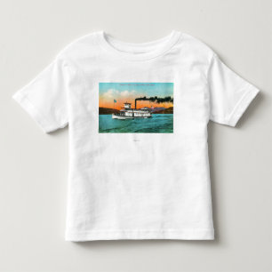 View of the Steamer Flyer on the Lake Toddler T-Shirt