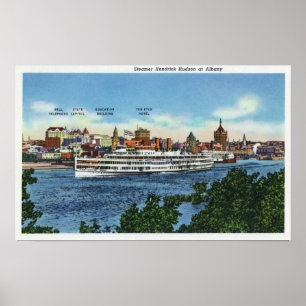 View of the Steamer Hendrick Hudson Poster