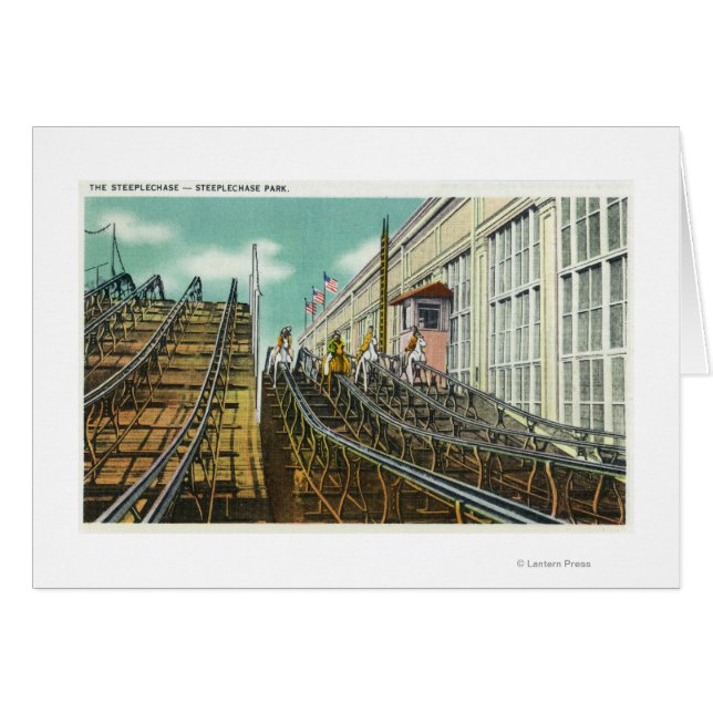 View of the Steeplechase Rollercoaster (Front Horizontal)