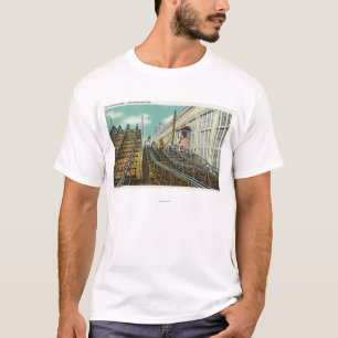 View of the Steeplechase Rollercoaster T-Shirt
