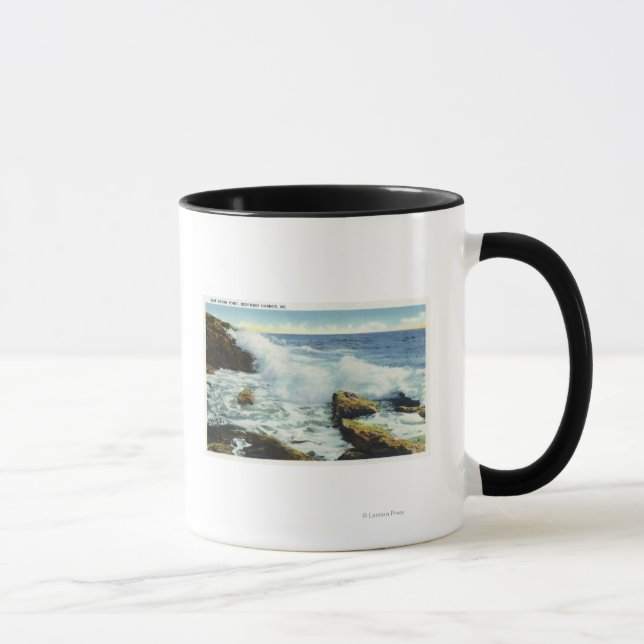 View of the Surf at Ocean Point Mug (Right)