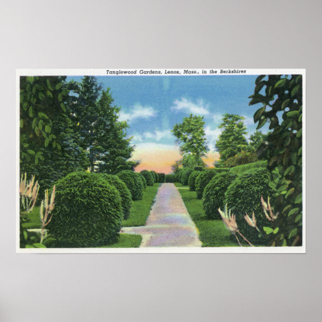 View of the Tanglewood Gardens # 2 Poster (Front)