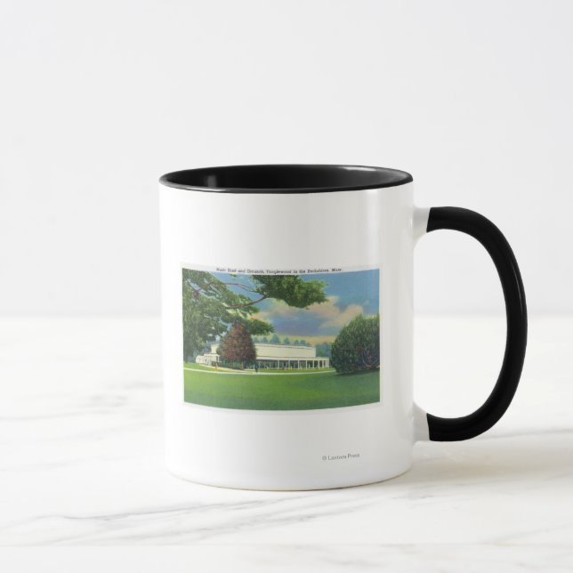 View of the Tanglewood Music Shed and Grounds Mug (Right)