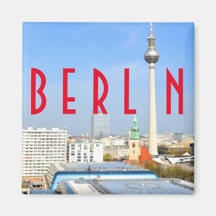 View of the Television Tower in Berlin, Germany Magnet