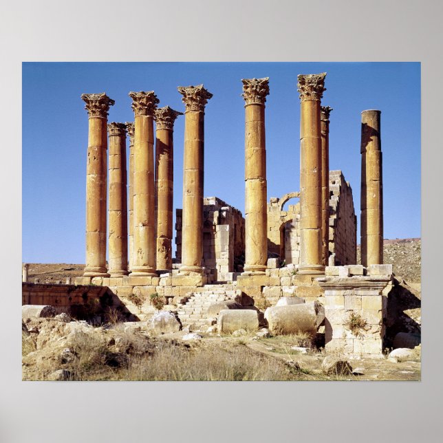 View of the Temple of Artemis, built c.386 AD Poster (Front)