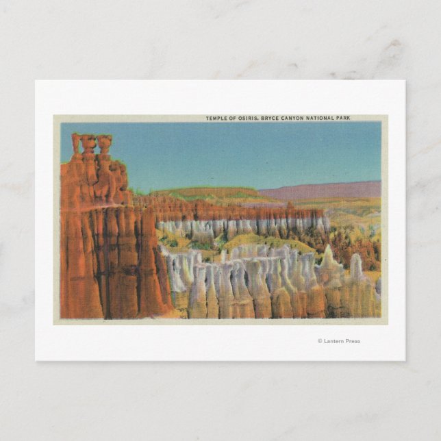 View of the Temple of Osiris Postcard (Front)