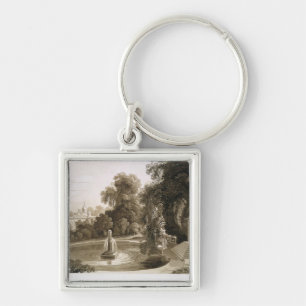 View of the Temple of Suryah and the Fountain of M Key Ring