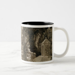 View of the Temple of Suryah and the Fountain of M Two-Tone Coffee Mug