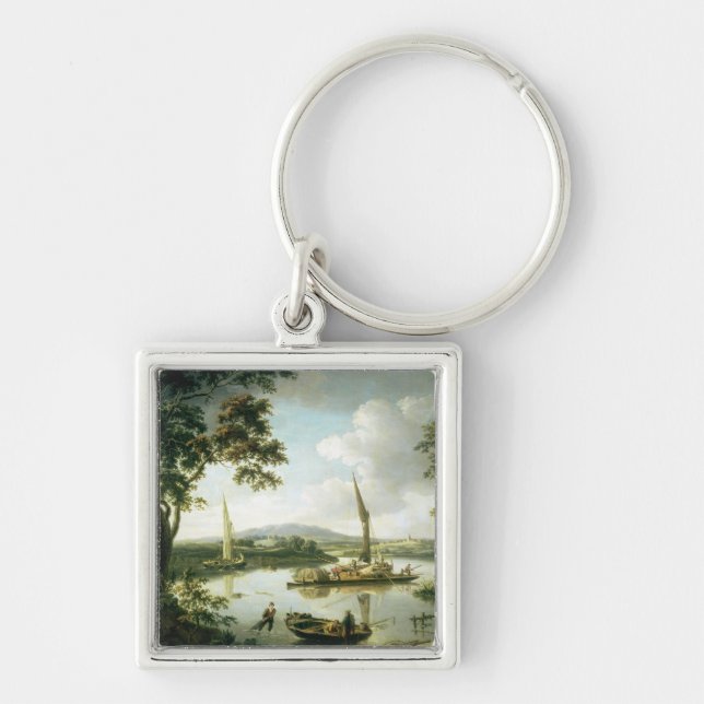 View of the Thames from Keen Edge Ferry Key Ring (Front)