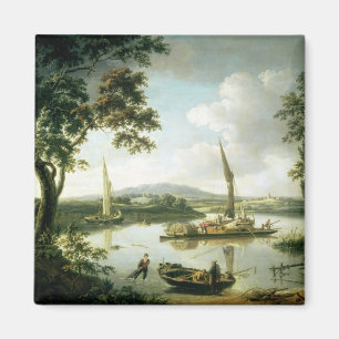 View of the Thames from Keen Edge Ferry Magnet