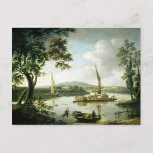 View of the Thames from Keen Edge Ferry Postcard