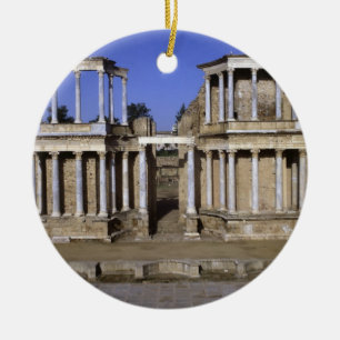 View of the theatre, begun 24 BC (photo) 2 Ceramic Tree Decoration
