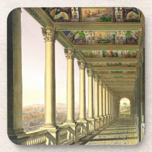 View of the third floor Loggia at the Vatican, wit Coaster