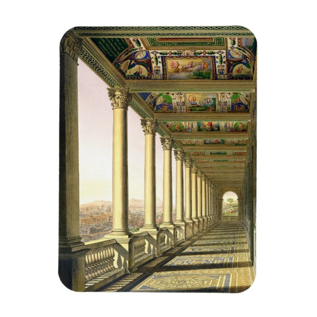 View of the third floor Loggia at the Vatican, wit Magnet (Vertical)