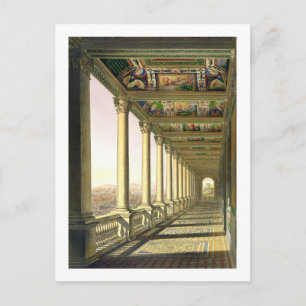 View of the third floor Loggia at the Vatican, wit Postcard