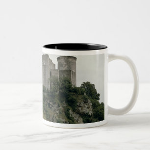 View of the Tour de Talbot and keep of the Two-Tone Coffee Mug