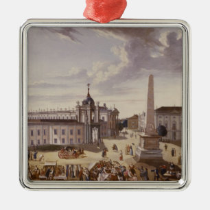 View of the Town Hall, 1772 Metal Ornament
