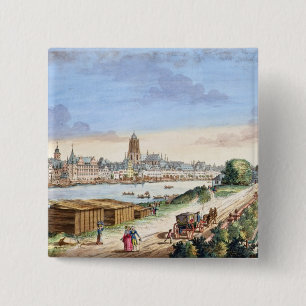 View of the Town of Frankfurt, facing south (print 15 Cm Square Badge