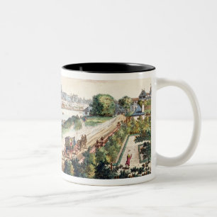 View of the Town of Frankfurt, facing south (print Two-Tone Coffee Mug
