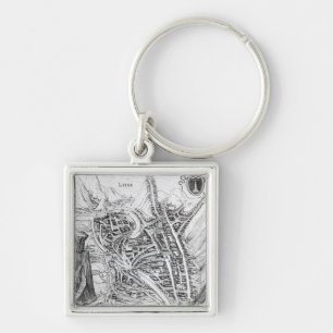 View of the Town of Liege Key Ring