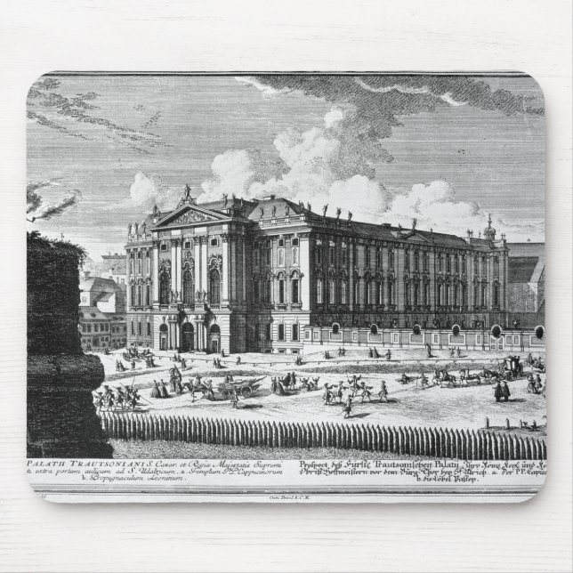 View of the Trautson Palace built for Count Mouse Pad (Front)