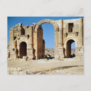View of the Triumphal Arch, built c.129 AD Postcard