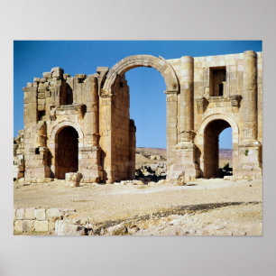 View of the Triumphal Arch, built c.129 AD Poster