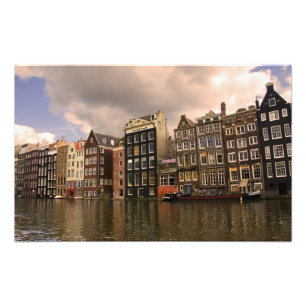 View of the unique architecture and gabled photo print