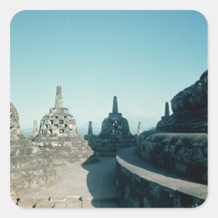 View of the uppermost circular terrace square sticker