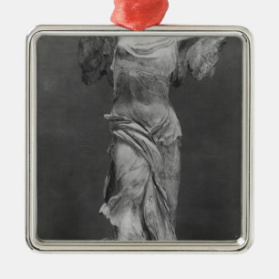 View of the Victory Samothrace in Louvre museum Metal Tree Decoration