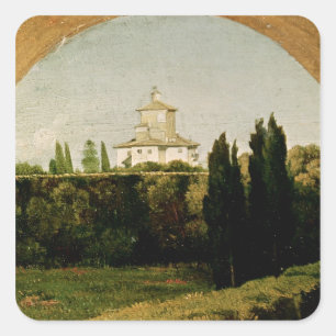 View of the Villa Medici, Rome Square Sticker