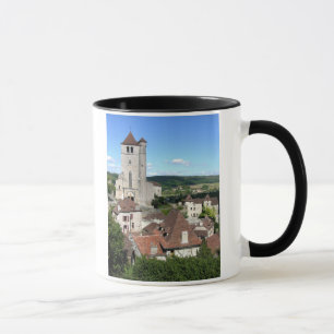 View of the village and the church (photo) mug