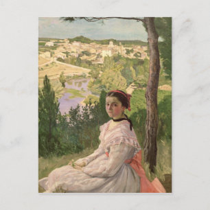 View of the village, Castelnau, 1868 Postcard