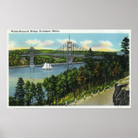 View of the Waldo-Hancock Bridge