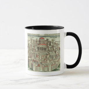 View of the walled city of Jerusalem showing the T Mug