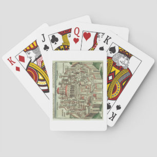 View of the walled city of Jerusalem showing the T Playing Cards